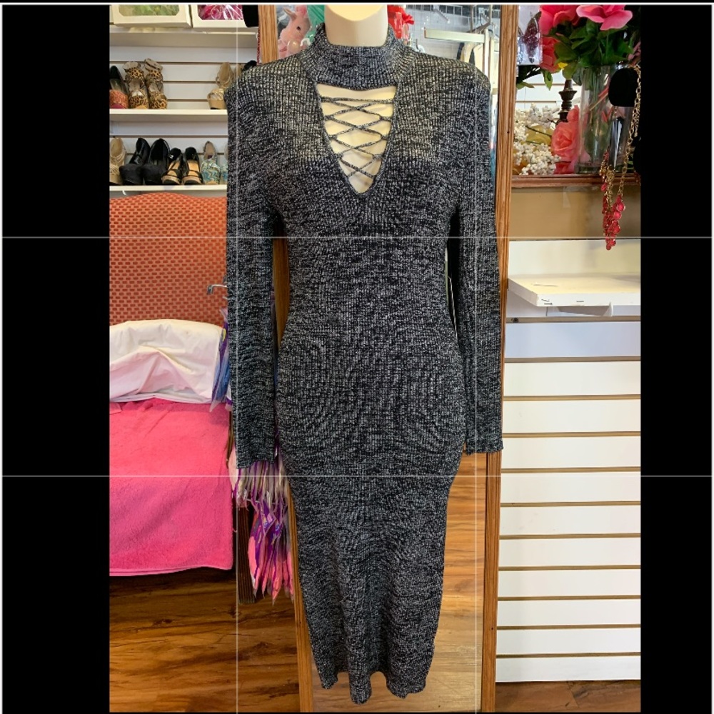 Black and Silver Dress